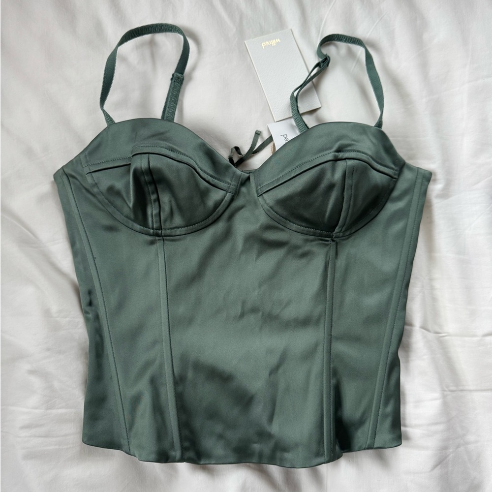 Artizia Sage Green Satan Corset